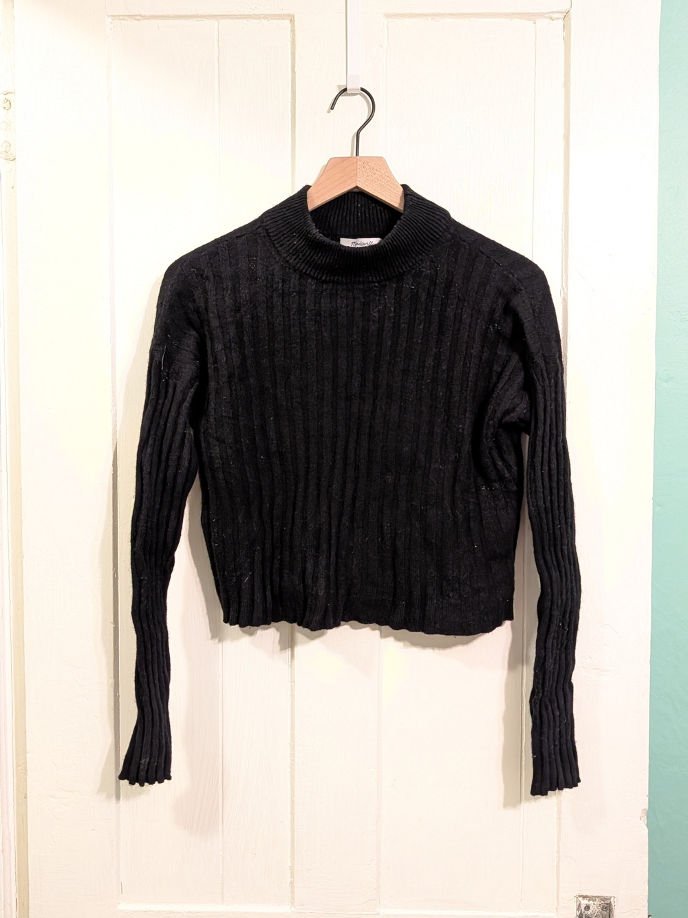 Madewell Mockneck Crop Sweater
